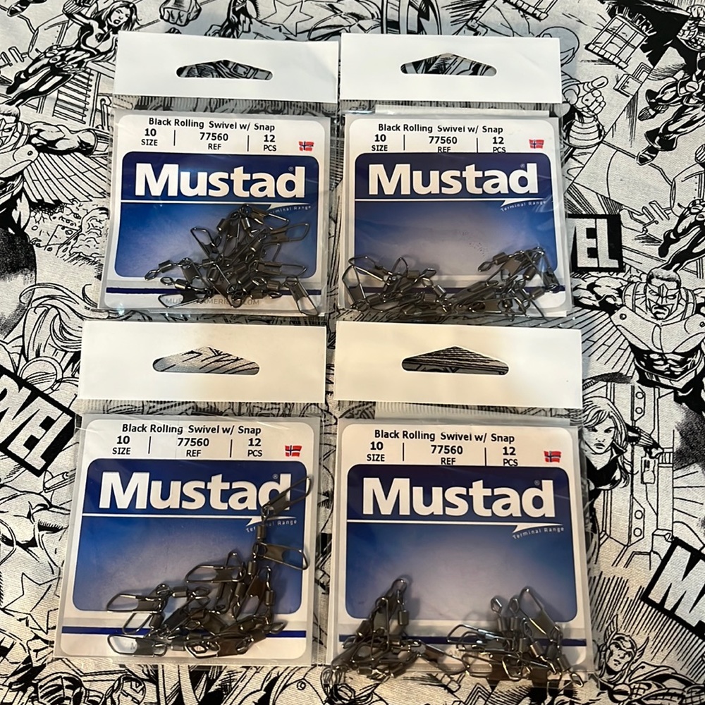 4 packs of 12 rolling swivel NWT